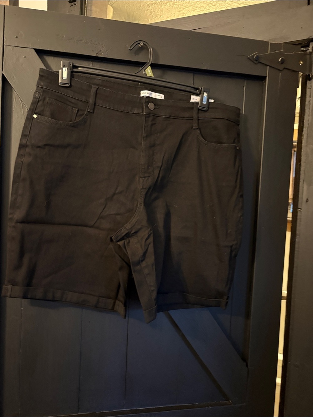 Nine West Black Men’s Flat Front Casual Shorts